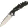 Maxace Knives Halictus, 3.75" M390 Stonewashed Tanto Blade, Gray Titanium Handle w/Carbon Fiber Inlays