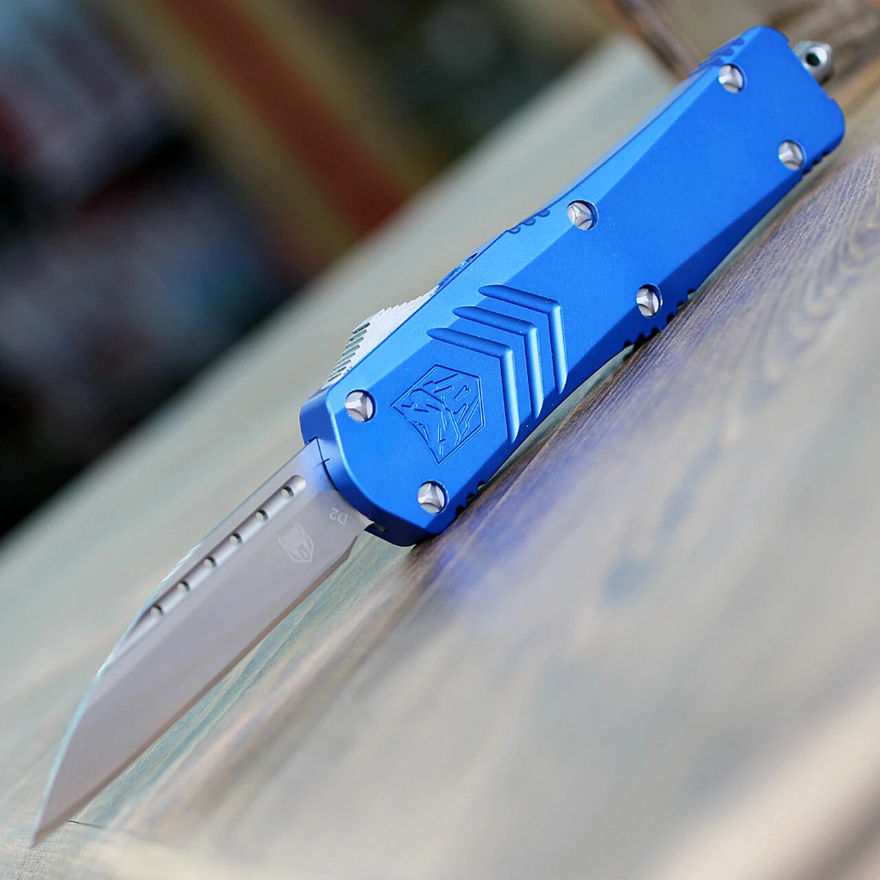 CobraTec Knives MBLUFS-XMWNS Medium FS-X Blue, 3" D2 Steel Wharncliff Blade, Anodized Aviation Aluminum Handle 1 CobraTec Knives MBLUFS-XMWNS Medium FS-X Blue, 3" D2 Steel Wharncliff Blade, Anodized Aviation Aluminum Handle
