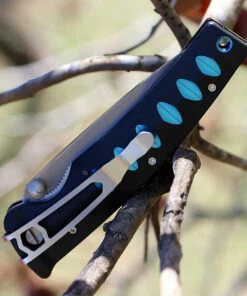 Mcusta 41C Katana, 3.25" VG-10/Damascus Plain Blade, Black/Blue Aluminum Handle 7 Mcusta 41C Katana, 3.25" VG-10/Damascus Plain Blade, Black/Blue Aluminum Handle -Knifeworks Sales Store mcu41c.2 85100.1626213577