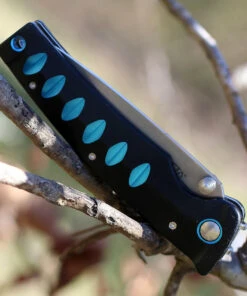 Mcusta 41C Katana, 3.25" VG-10/Damascus Plain Blade, Black/Blue Aluminum Handle 6 Mcusta 41C Katana, 3.25" VG-10/Damascus Plain Blade, Black/Blue Aluminum Handle -Knifeworks Sales Store mcu41c.3 23467.1626213577