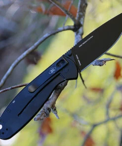 ESEE Knives Esee Expat MEDELLIN01B, 3.5" Black AUS-8 Plain Blade, Black FRN/Stainless Handle -Knifeworks Sales Store medellin 01b.3 82024.1566585945