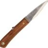 Mikihisa Double Bevel Moroha Folder, Cherry Wood Handle, 4" Blue Paper Steel