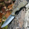 TOPS Knives MSKTBF, MSK Rockies Edition, 3" Tumble Blade, Green Canvas Micarta Handle