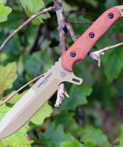 Tops MS01 Missile Strike, 6" 1095 Plain Blade, Tan Canvas Micarta Handle