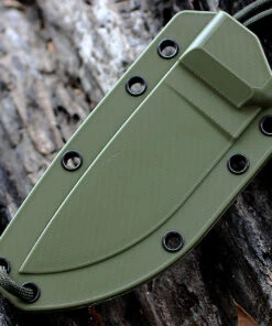 ESEE Knives ESEE 3MIL-P, Plain Edge, OD Green Molded Sheath with Molle Back -Knifeworks Sales Store molded green sheath 3 20468.1566589570