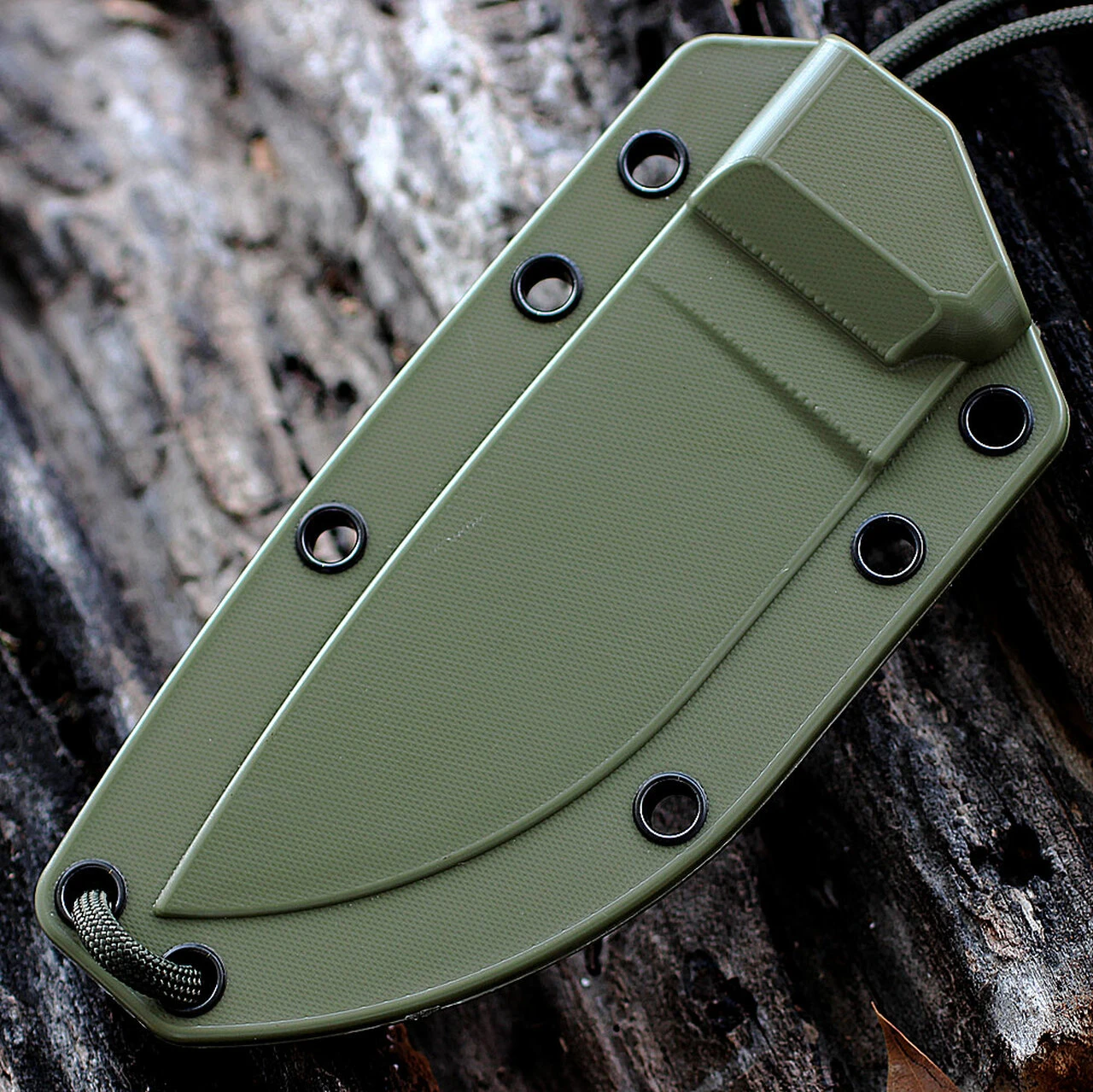 ESEE Knives ESEE 3P-MB-DT, Plain Edge,Foliage Green Molded Sheath w/ Molle Back 2 ESEE Knives ESEE 3P-MB-DT, Plain Edge,Foliage Green Molded Sheath w/ Molle Back - Image 2