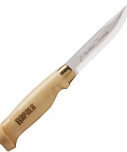 Rapala NK26293 Classic Birch Clip Point, 4.5" 420 Plain Blade, Birch Handle