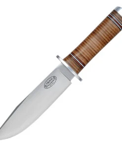 Fallkniven Njord Northern Light (5.9" Satin VG10) Stacked Leather - Leather Sheath NL3L