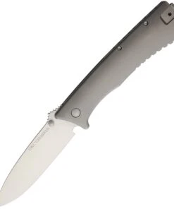 Ontario 1776 Cerberus , 5" D2 Plain Blade, Titanium Handle
