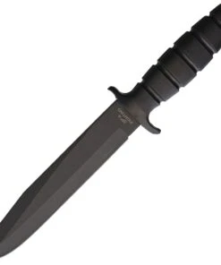 Ontario 8682 SP-6 Fighting Knife, 7.9" 1095 Plain Blade, Black Kraton Handle