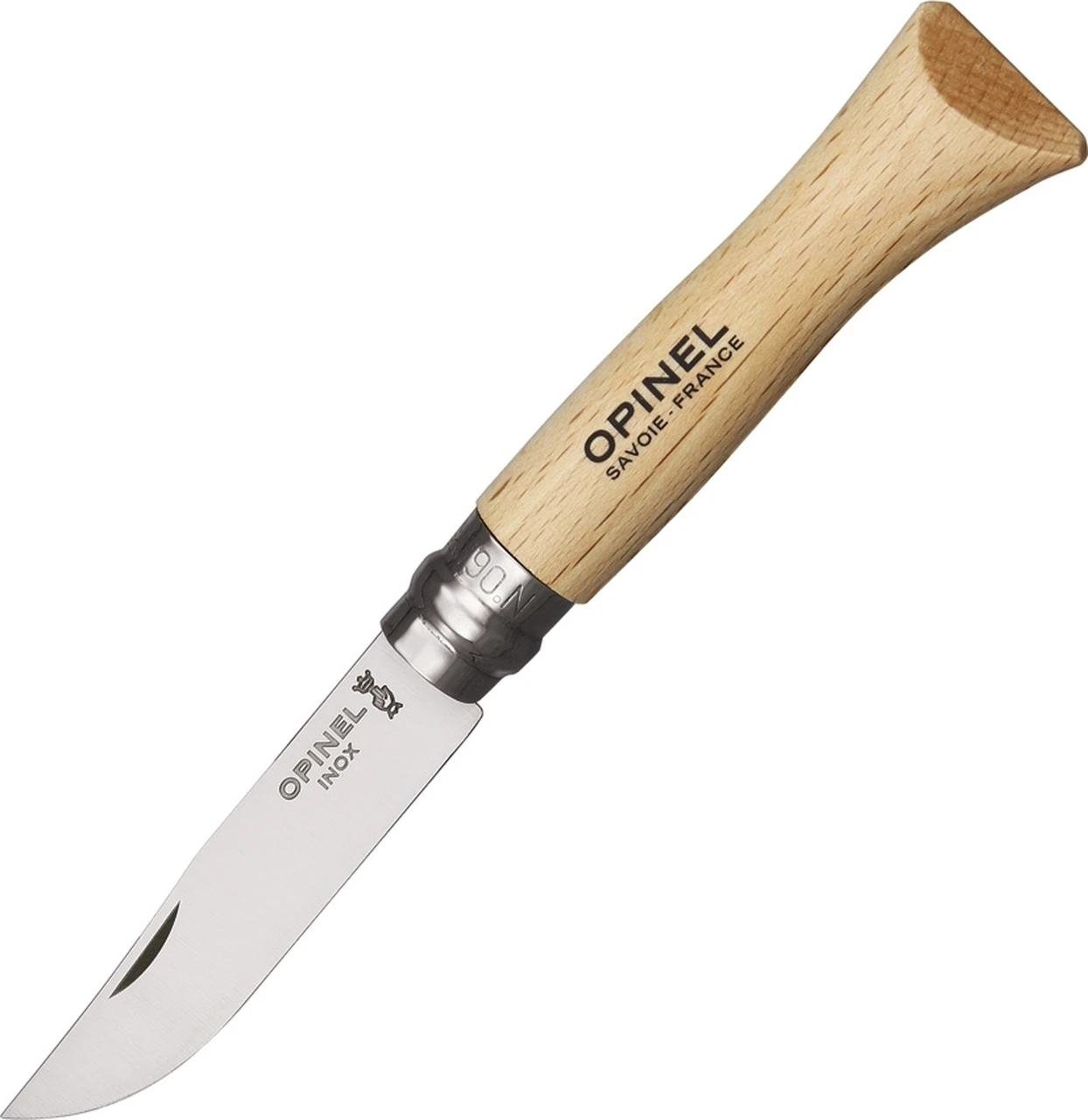 Opinel VRI No 6 OP23060, 3 5/8" Closed, Beechwood Handle 1 Opinel VRI No 6 OP23060, 3 5/8" Closed, Beechwood Handle