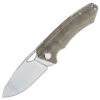 PMP Knives PMP Spartan Front Flipper - Green Micarta (3.25" N690 SW) SPRTNMGR