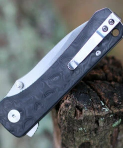 QSP Knife Hawk Linerlock QS131-C, 3.225" CPM S35VN Plain Blade, Carbon Fiber Handle -Knifeworks Sales Store qs131c.2 60630.1603827945