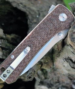 QSP Knife Hawk, QS131-G, 3.25" Sandvik 14C28N, Two-Toned Satin Blade, Brown Linen Micarta Handle 4 QSP Knife Hawk, QS131-G, 3.25" Sandvik 14C28N, Two-Toned Satin Blade, Brown Linen Micarta Handle -Knifeworks Sales Store qs131g.1 75857.1624392351