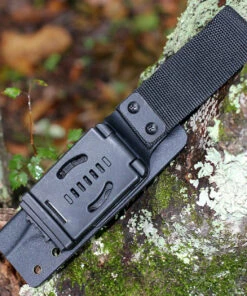 QSP Knife Bison Fixed Blade QS134-B, 4.5" D2 Satin Plain Blade, Denim Jean Linen Miarta Handle -Knifeworks Sales Store qs134c.2 57199.1603917031