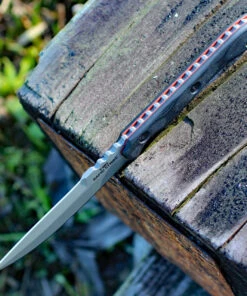 TOPS RDSK-01TS Rapid Strike w/Top Edge Serrations, 4.13" 154cm Tumble Plain Blade, Black G-10 Handle -Knifeworks Sales Store rapid strike top edge sharp.1 96570.1566586267