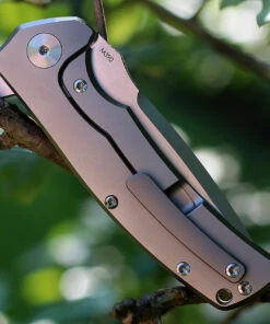 Reate Knives 01 Mini Horizon Framelock Bead Blast Titanium w/Carbon Fiber Inlay, 3.5 in M390 Plain Blade -Knifeworks Sales Store rea01.2 30344.1566585955