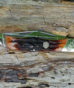 Rough Ryder 1804 Folding Hunter, 4" 440A SS Blade, Brown Stag Bone Handle -Knifeworks Sales Store rr1804 20263.1566586283