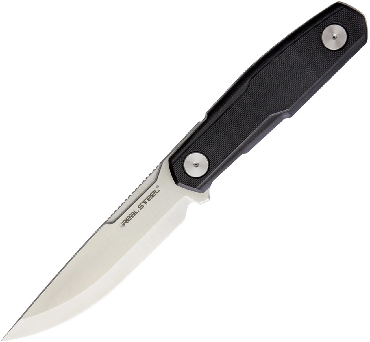 Real Steel 3760 Bushcraft Zenith Scandi, 4.33" 14C28N Plain Blade, Black G-10 Handle 1 Real Steel 3760 Bushcraft Zenith Scandi, 4.33" 14C28N Plain Blade, Black G-10 Handle