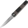 Real Steel Ippon Linerlock RS7241, 3.7" Bohler Steel Plain Blade, Tan /Black G-10 Handle