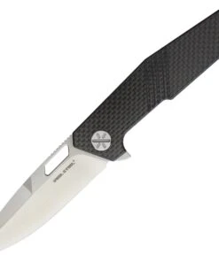 Real Steel 9441 Havran, 3.62" S35VN Plain Blade, Carbon Fiber Handle