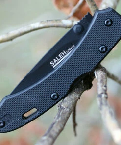 SALEH Knives BKB, 3.5" N690Co Plain Blade, Black G-10 Handle -Knifeworks Sales Store salbkb.3 59705.1566586013