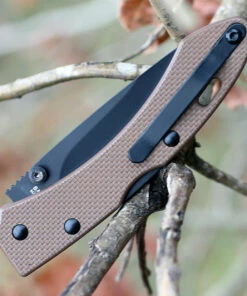 SALEH Knives SNB, 3.5" N690Co Black Plain Blade,Desert Tan G-10 Handle -Knifeworks Sales Store salsnb.3 55798.1566586021