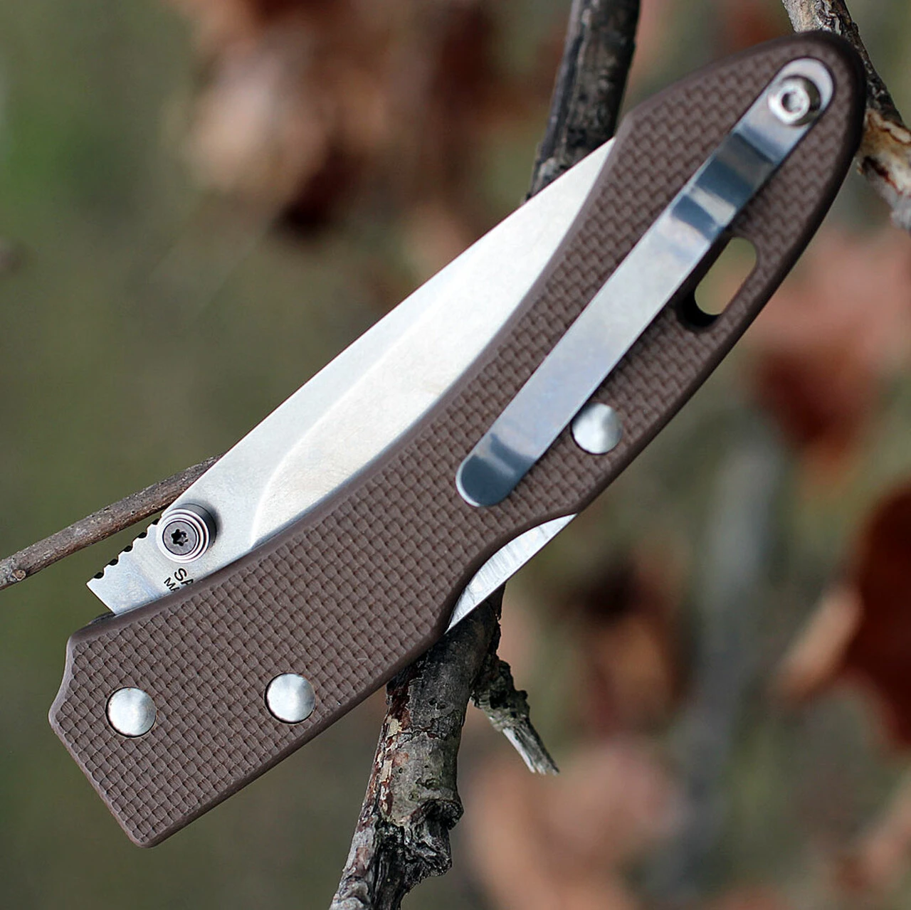 SALEH Knives SNS, 3.5" N690Co Plain Blade, Desert Tan G-10 Handle 4 SALEH Knives SNS, 3.5" N690Co Plain Blade, Desert Tan G-10 Handle - Image 4