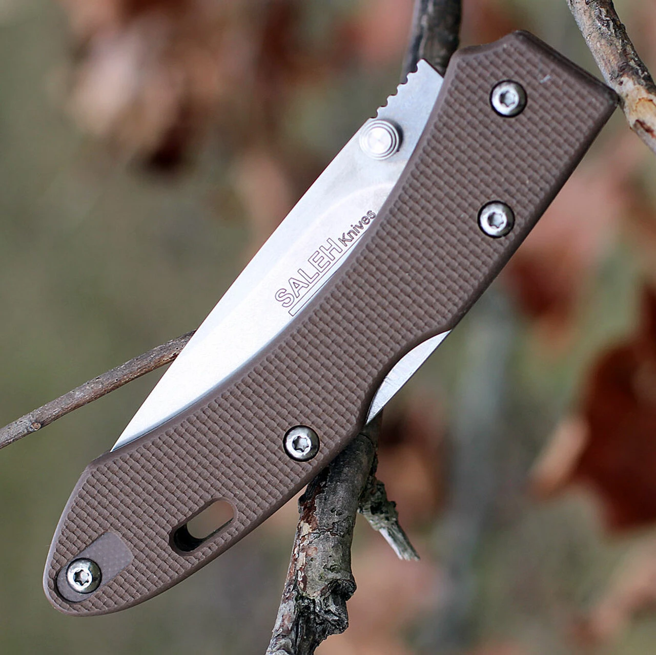 SALEH Knives SNS, 3.5" N690Co Plain Blade, Desert Tan G-10 Handle 3 SALEH Knives SNS, 3.5" N690Co Plain Blade, Desert Tan G-10 Handle - Image 3