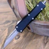 CobraTec Knives SBLKFS-XSWNS Small FS-X Black, 2.75" D2 Wharncliff Plain Blade, Anodized Aviation Aluminum Handle