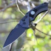 Hogue SIG 36532 EX-A05 Tactical Folder, 3.5" Black Cerakote Spear Point Blade, Grey Aluminum Frame & Solid Black G-10 Inserts