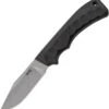 SOG ACE1001CP Ace Fixed Blade, 3.8" 7Cr17MoV Stonewash Clip Point Plain Blade, Black TPR Handle