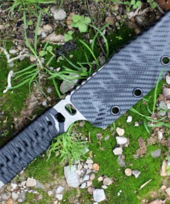 Schwartz Tactical 16D Endurance Drop Point, 4" Titanium Blade, Black Cord-wrapped Handle -Knifeworks Sales Store swz16d.1 57948.1566586007