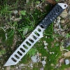 Schwartz Tactical 16T Endurance Tanto, 5.25" Titanium Blade, Black Cord-wrapped Handle