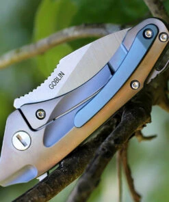 Bestech T1711B Goblin, 2.5" CPM-S35VN Plain Blade, Bronze Titanium Handle w/Blue Inlay 10 Bestech T1711B Goblin, 2.5" CPM-S35VN Plain Blade, Bronze Titanium Handle w/Blue Inlay -Knifeworks Sales Store t1711b.3 85960.1566586006