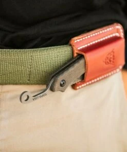 TOPS Tac Raze 2 Folder TPTRAZ02 , 3.13" 1095 RC 56-58 Black River Wash Plain Blade, Green Canvas Micarta Handle -Knifeworks Sales Store tac raze 2 17 79760.1585062653