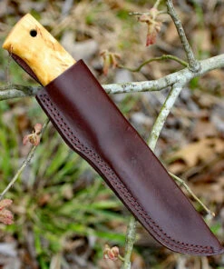 Helle Temagami, 4.33 in. Triple Laminated Stainless Steel Blade, Curly Birch Handle -Knifeworks Sales Store temagami 300.3 42340.1566585801