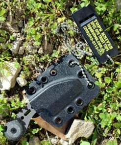 TOPS 3 BROS HUNTER POINT, 2" 1095 CARBON STEEL BLADE, BLACK MICARTA HANDLE, KYDEX SHEATH -Knifeworks Sales Store tpbros02425.3 1 57510.1566586155