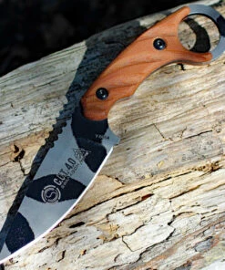 Tops Knives, C.U.T. 4.0 Camo Combat Utility Tool, Joshua Swanagon Karambit Style Fixed Blade