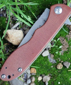 TOPS Mini Scandi Folder 4.0, 3.25" N690Co Plain Blade, Tan Canvas Micarta Handle -Knifeworks Sales Store tpmsf40 1 55752.1566585968