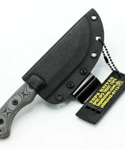 TOPS TBT-040CAMO Tom Brown Tracker #4 , 3.50" 1095 Steel Camo Finish, Black Linen Micarta Handle -Knifeworks Sales Store tptbt040camo.2 1 86699.1566586367