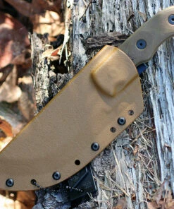 Tops Tom Brown Tracker #2 TBT02-TAN, Green Canvas Micarta, Coyote Tan Coating Blade, Kydex Sheath -Knifeworks Sales Store tracker 2ct 79147.1566585888