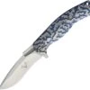 V Nives 30039 Atmosphere, 3.4" CPM-S35VN Plain Blade, Blue Titanium Handle