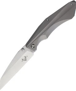 V Nives 30046 Ti-Sportster, 3.75" 154CM Plain Blade, Gray Titanium Handle