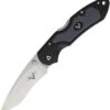 V Nives 30121 Griptide, 3.25" 8Cr14MoV Plain Blade, Black Aluminum, Gray Rubber Inlay Handle