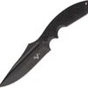 V Nives 30237 Frontier Survivor, 5" Black D2 Plain Blade, Black G-10 Handle