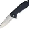 V Nives 30275 Scuff, 2.8" 5Cr14MoV Plain Blade, Black FRN Handle