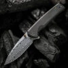 We Knife Co. WE Knife Subjugator - Blk Ti (3.5" Hakkapella Damasteel) WE21014C-DS1