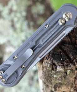 We Knife Co. We Knife Double Helix Folder 815F, 3.3" CPM S35VN Stonewash Drop Point Plain Blade, Gray Titanium Handle 6 We Knife Co. We Knife Double Helix Folder 815F, 3.3" CPM S35VN Stonewash Drop Point Plain Blade, Gray Titanium Handle -Knifeworks Sales Store we815f.2 82360.1627317153