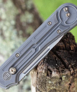 We Knife Co. We Knife Double Helix Folder 815F, 3.3" CPM S35VN Stonewash Drop Point Plain Blade, Gray Titanium Handle 7 We Knife Co. We Knife Double Helix Folder 815F, 3.3" CPM S35VN Stonewash Drop Point Plain Blade, Gray Titanium Handle -Knifeworks Sales Store we815f.3 73772.1627317153